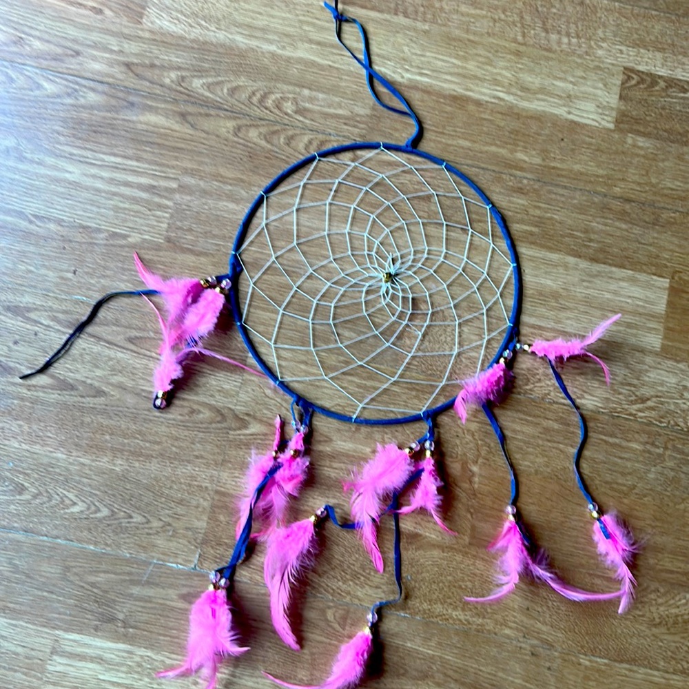 Blue and pink dream catcher